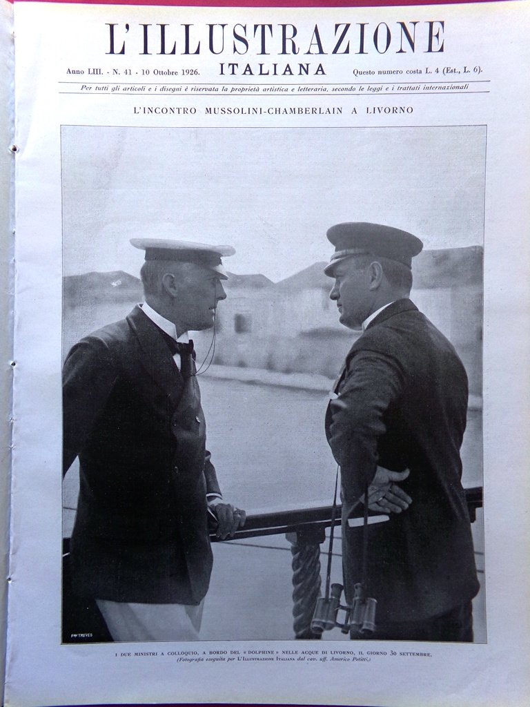 L'Illustrazione Italiana 10 Ottobre 1926 Colombo Assisi Scotto Mussolini Perugia | Immagine principale