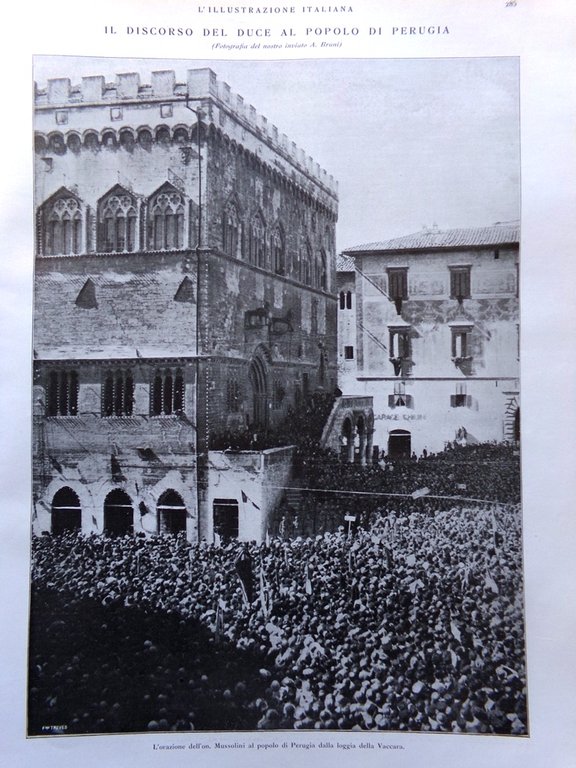 L'Illustrazione Italiana 10 Ottobre 1926 Colombo Assisi Scotto Mussolini Perugia | Immagine Gallery 4