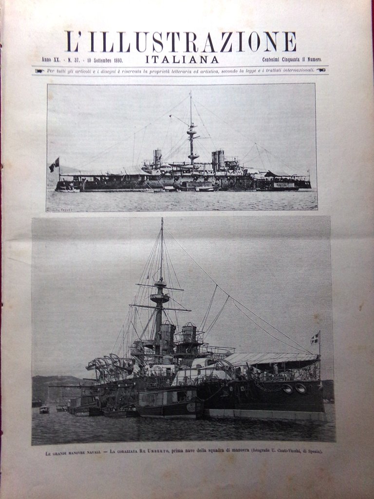 L'Illustrazione Italiana 10 Settembre 1893 Manovre Capanna Margherita Gnifetti