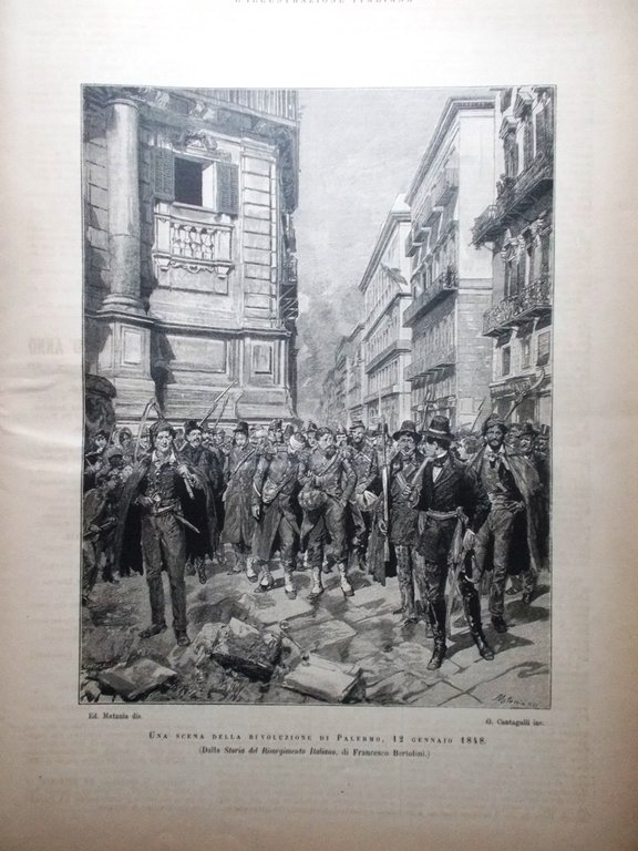 L'illustrazione Italiana 11 Dicembre 1887 Carnot Rivoluzione Francese Fanteria