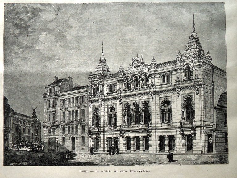 L'illustrazione Italiana 11 Febbraio 1883 Bellotti-Bon Doré Turazza Eden Theatre