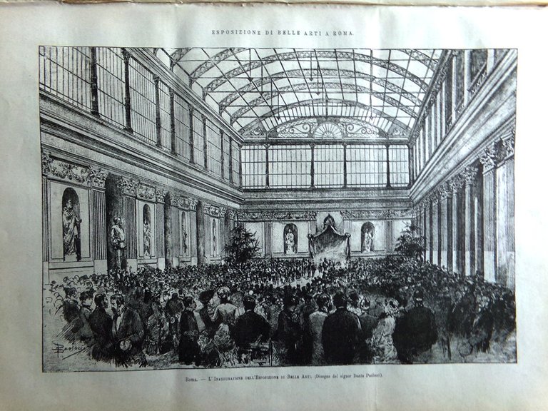 L'illustrazione Italiana 11 Febbraio 1883 Bellotti-Bon Doré Turazza Eden Theatre