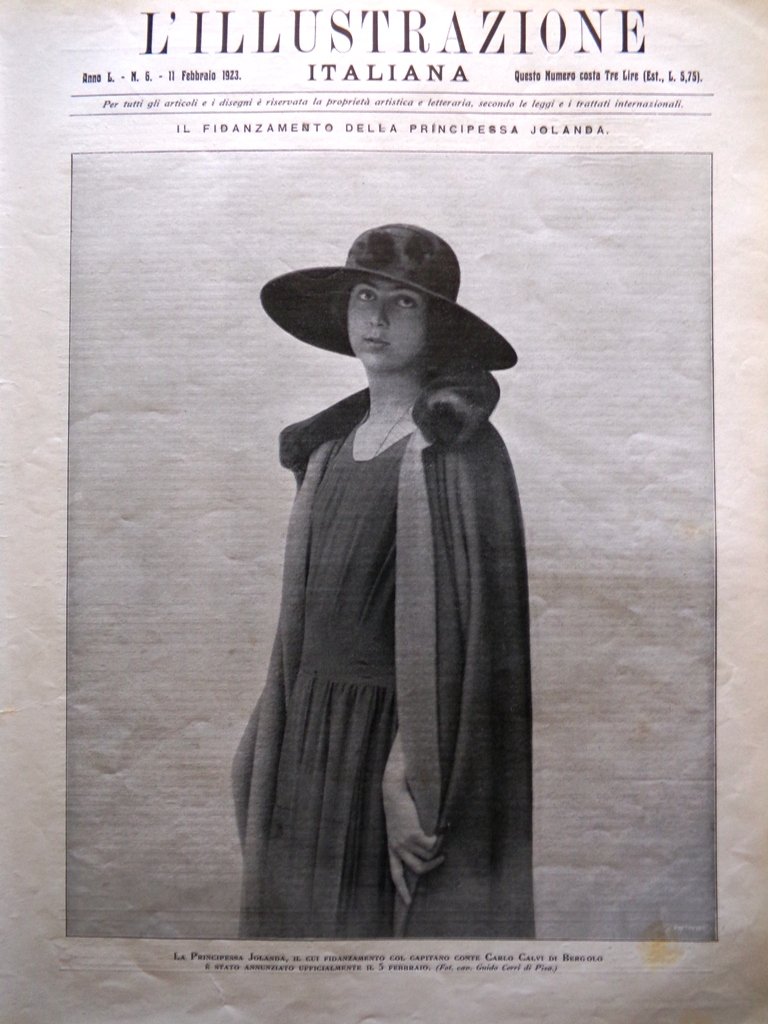 L'Illustrazione Italiana 11 Febbraio 1923 Jolanda Acerbo Francesi Ruhr Locatelli