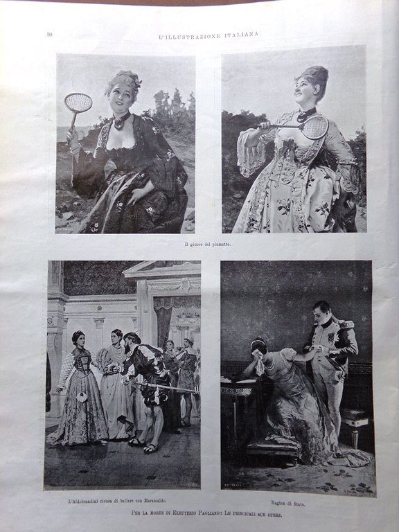 L'Illustrazione Italiana 11 Gennaio 1903 Pagliano Mengoni Ferrovie in Valtellina