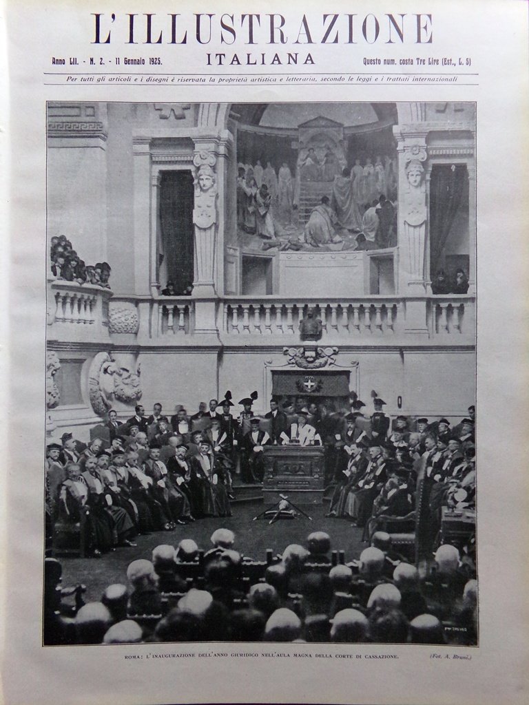 L'Illustrazione Italiana 11 Gennaio 1925 Canada Puccini Cairo Società Piemonte | Immagine principale