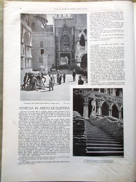 L'illustrazione Italiana 11 Luglio 1915 WW1 Carnia Diaz Venezia Porro …