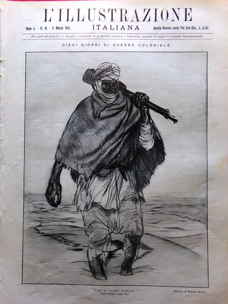 L'Illustrazione Italiana 11 Marzo 1923 Colonie Tiberio Fiume Andreev Charpentier