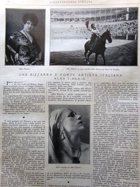 L'Illustrazione Italiana 11 Marzo 1923 Colonie Tiberio Fiume Andreev Charpentier