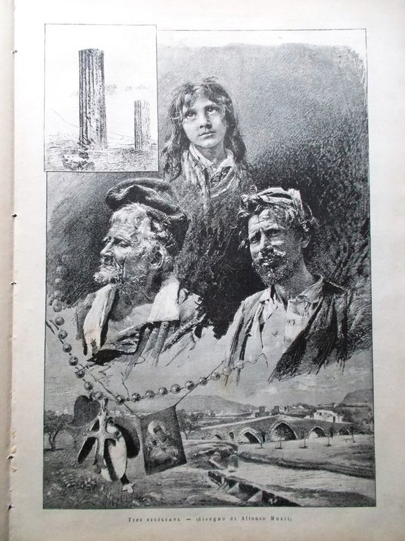 L'Illustrazione Italiana 11 Ottobre 1885 Caroline Giuliana Varo Etna Massaua …