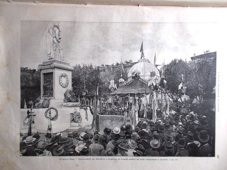 L'Illustrazione Italiana 11 Ottobre 1891 Vela Tomba Vittorio Emanuele Caravaggio