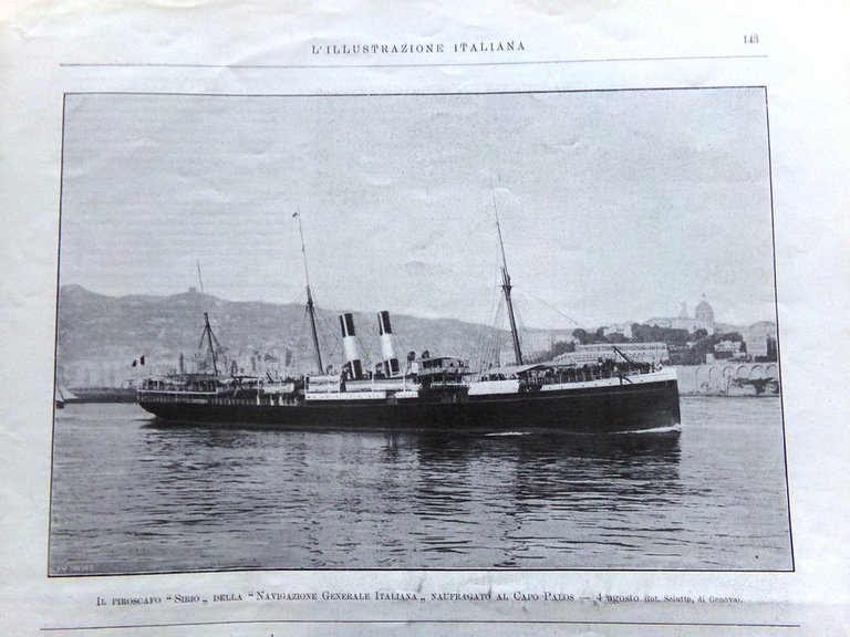 L'Illustrazione Italiana 12 Agosto 1906 Incendio Esposizione Frana Modane Russia