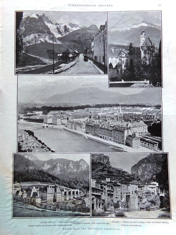 L'Illustrazione Italiana 12 Agosto 1906 Incendio Esposizione Frana Modane Russia