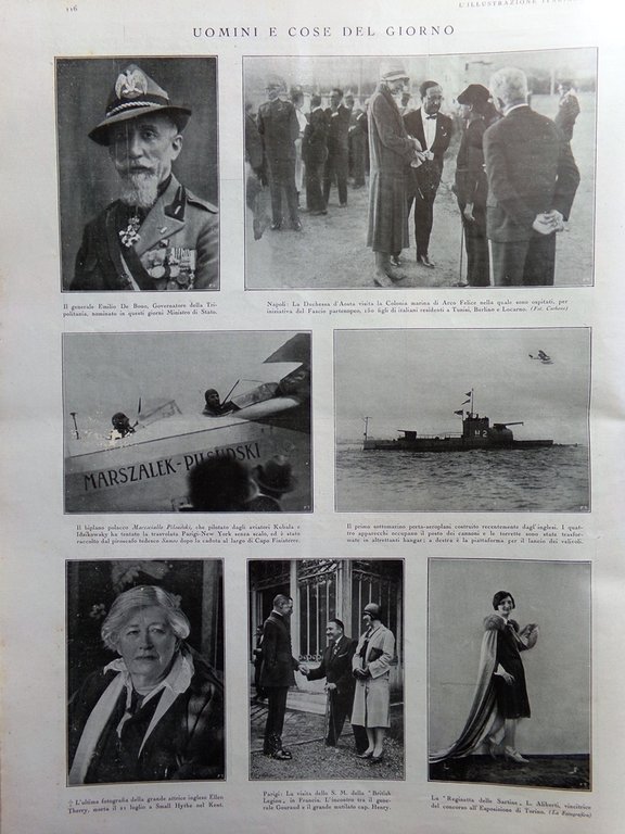 L'Illustrazione Italiana 12 Agosto 1928 Spedizione Nobile Olimpiadi di Amsterdam