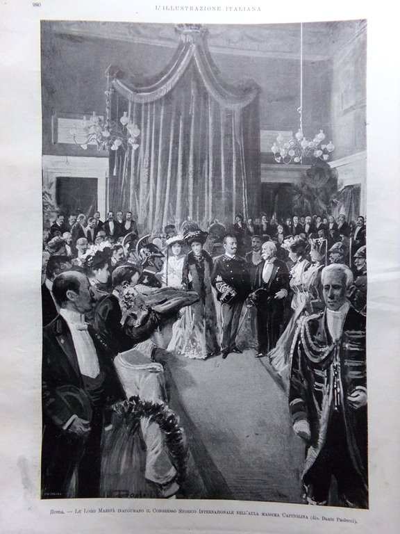 L'Illustrazione Italiana 12 Aprile 1903 Belgrado Congresso Roma Scherma Pasqua