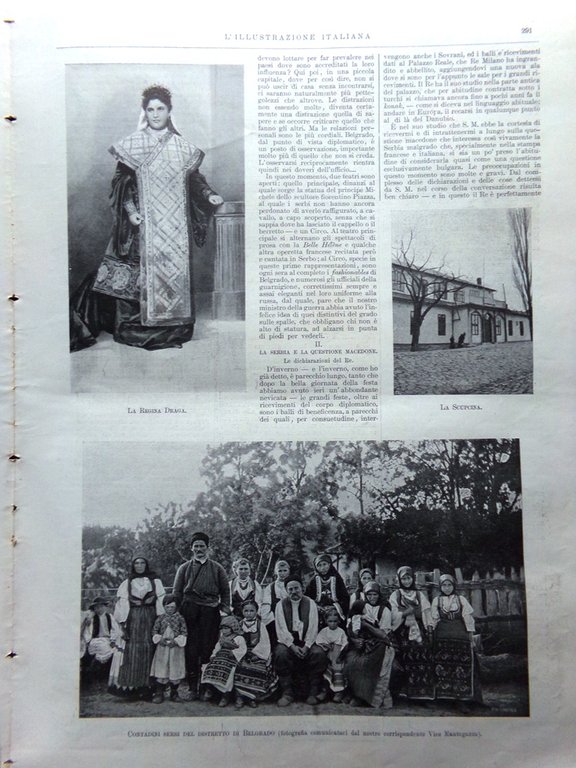 L'Illustrazione Italiana 12 Aprile 1903 Belgrado Congresso Roma Scherma Pasqua