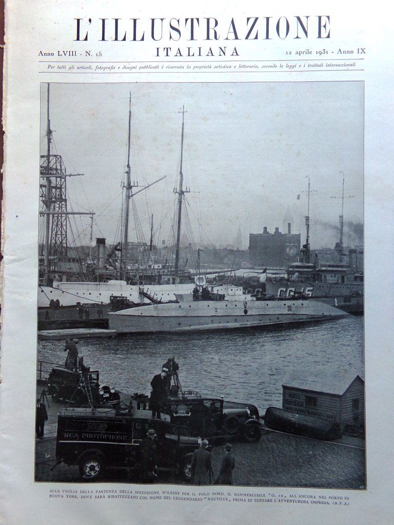 L'illustrazione Italiana 12 Aprile 1931 Monte Athos Corrado Alvaro Bethlen …