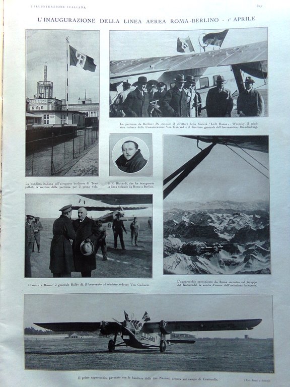 L'illustrazione Italiana 12 Aprile 1931 Monte Athos Corrado Alvaro Bethlen …