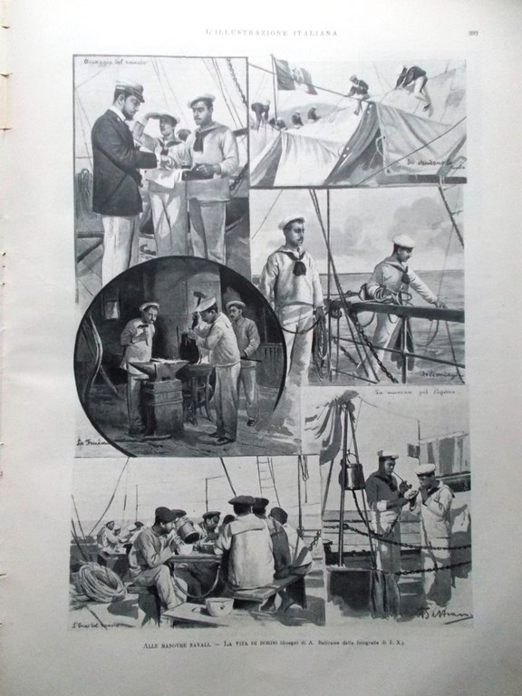 L'illustrazione Italiana 12 Dicembre 1897 Tumulti di Praga Boemia Marinai …