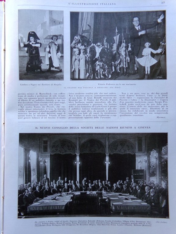 L'Illustrazione Italiana 12 Dicembre 1926 Monet Parco d'Abruzzo Gigli Reinhardt | Immagine Gallery 2