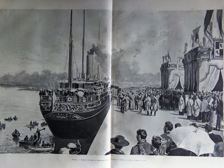 L'Illustrazione Italiana 12 Febbraio 1899 Ceneri Colombo Vespri Palermo Tolstoj