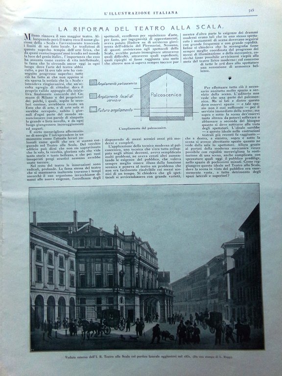 L'Illustrazione Italiana 12 Giugno 1921 Riforma Teatro Scala Milite Ignoto …