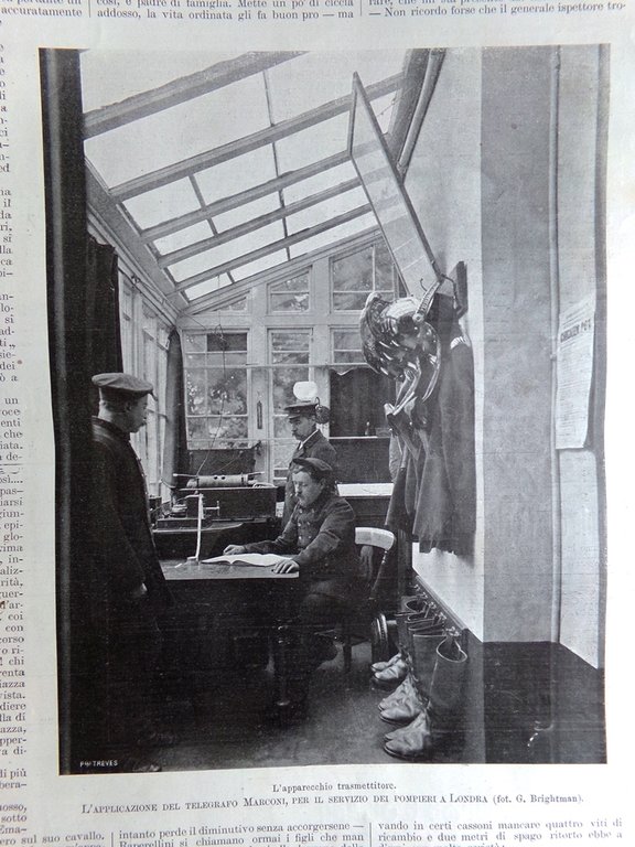 L'Illustrazione Italiana 12 Luglio 1903 Malattia Papa Alfieri Pompieri a …