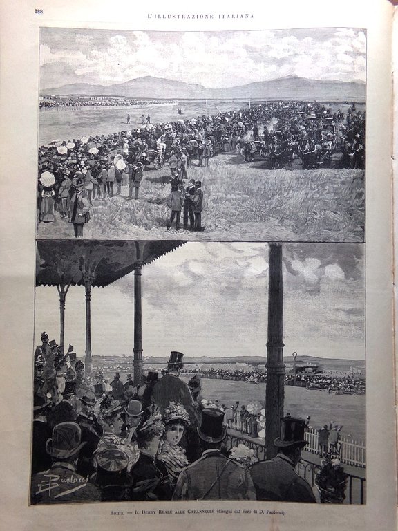 L'Illustrazione Italiana 12 Maggio 1889 Manicomio Reggio Edison Mantova Genova