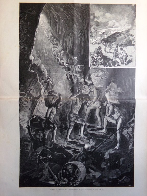 L'Illustrazione Italiana 12 Novembre 1893 Palermo Kalsa Lavoratori Guglielmotti