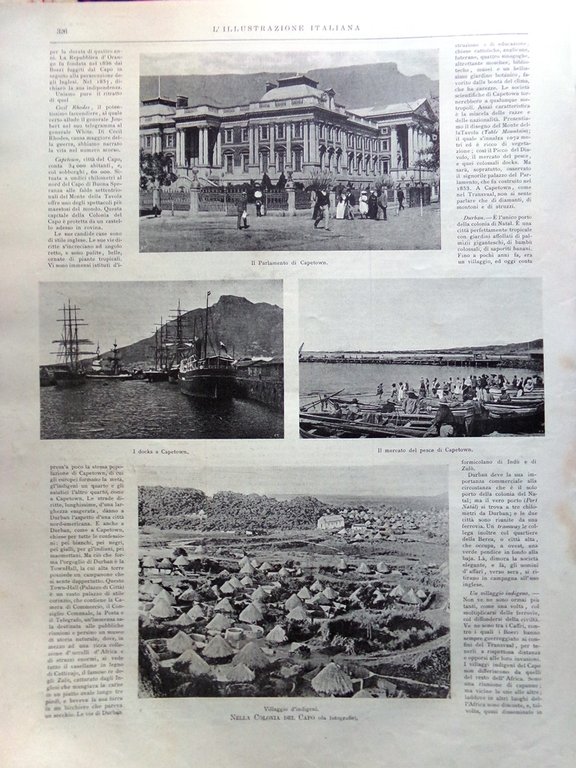 L'Illustrazione Italiana 12 Novembre 1899 Transvaal Poesie Giusti Carpinete Lola