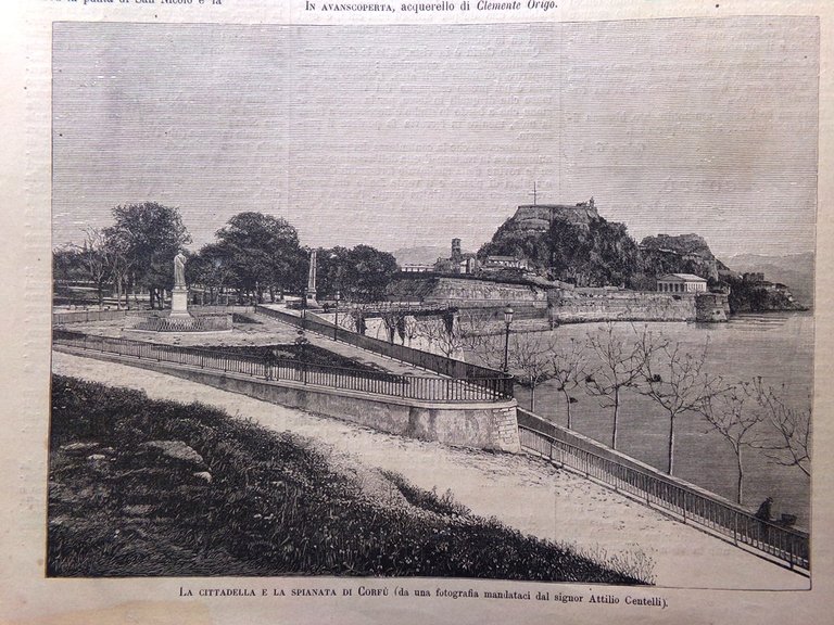 L'Illustrazione Italiana 12 Ottobre 1890 Corfù Crispi Baccarini Palermo Ticino