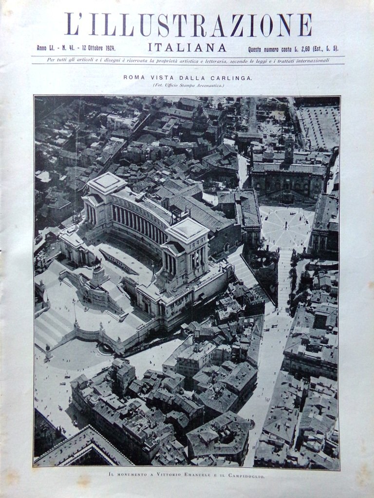 L'Illustrazione Italiana 12 Ottobre 1924 Risparmio Belle Arti Cogno Olcese … | Immagine principale