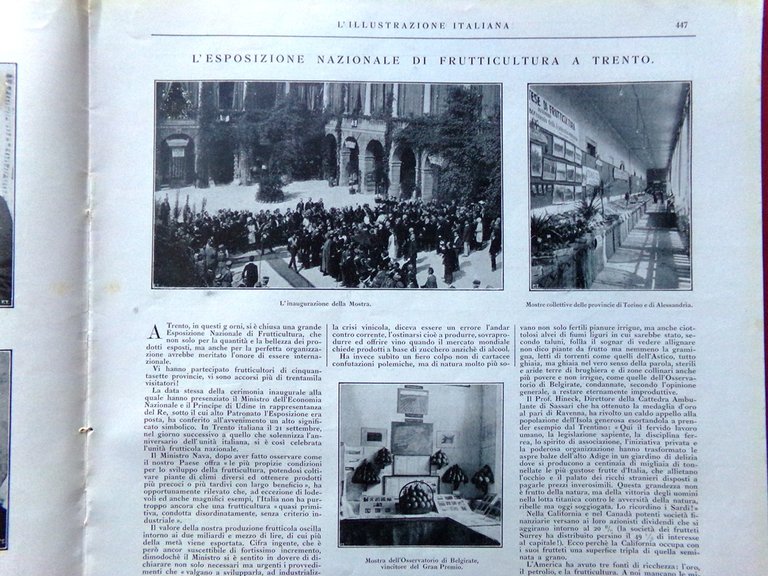 L'Illustrazione Italiana 12 Ottobre 1924 Risparmio Belle Arti Cogno Olcese … | Immagine Gallery 2