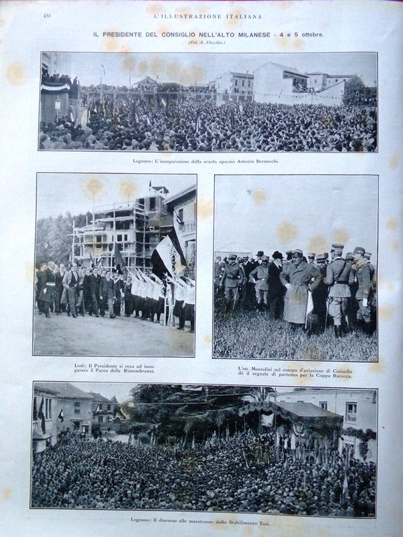 L'Illustrazione Italiana 12 Ottobre 1924 Risparmio Belle Arti Cogno Olcese … | Immagine Gallery 4