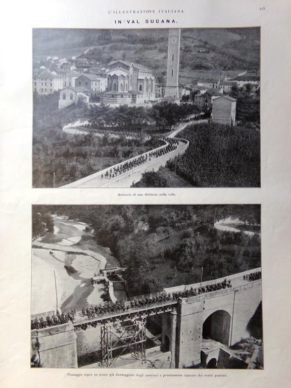 L'illustrazione Italiana 12 Settembre 1915 WW1 Pegoud Caporetto Fiandre Dolomiti