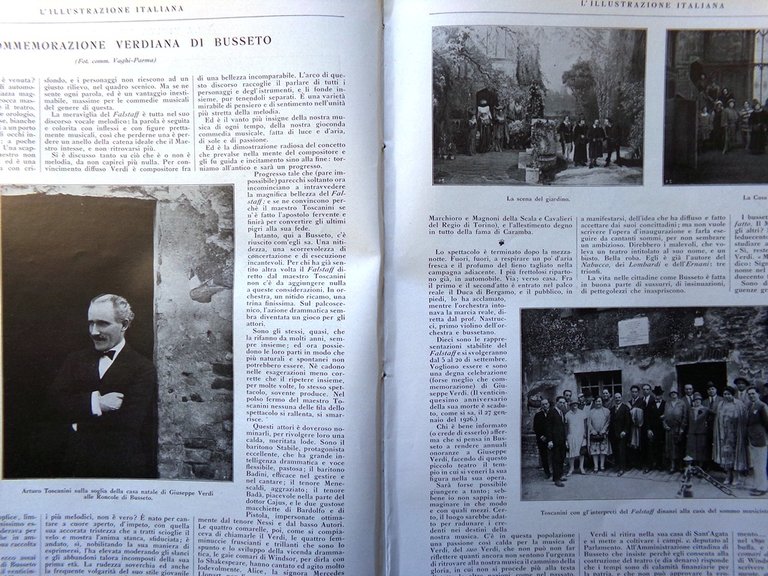 L'Illustrazione Italiana 12 Settembre 1926 Toscanini Circuito di Monza Bussetto | Immagine Gallery 3