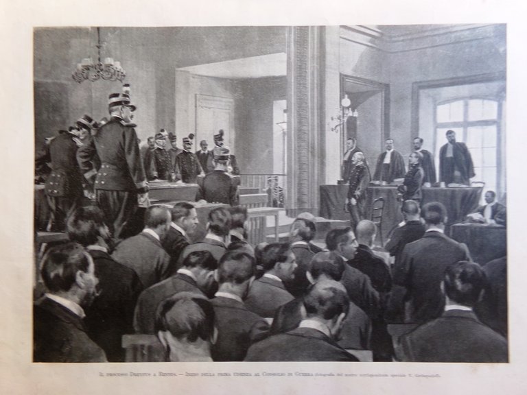 L'Illustrazione Italiana 13 Agosto 1899 Processo Dreyfus Rennes Venezuela Varese