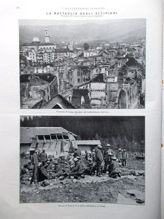 L'Illustrazione Italiana 13 Agosto 1916 WW1 Conquista di Gorizia Asiago …