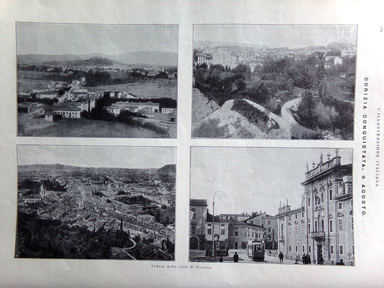 L'Illustrazione Italiana 13 Agosto 1916 WW1 Conquista di Gorizia Asiago …