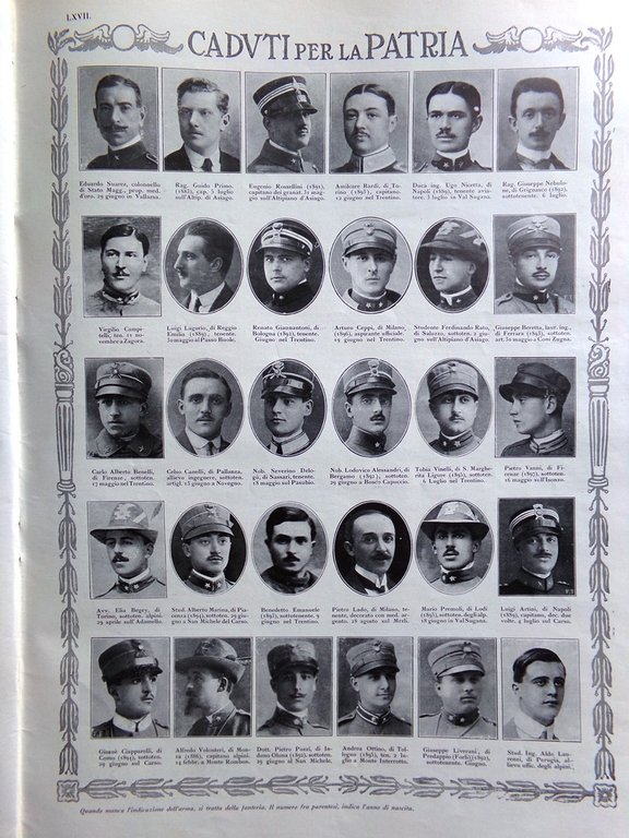 L'Illustrazione Italiana 13 Agosto 1916 WW1 Conquista di Gorizia Asiago …