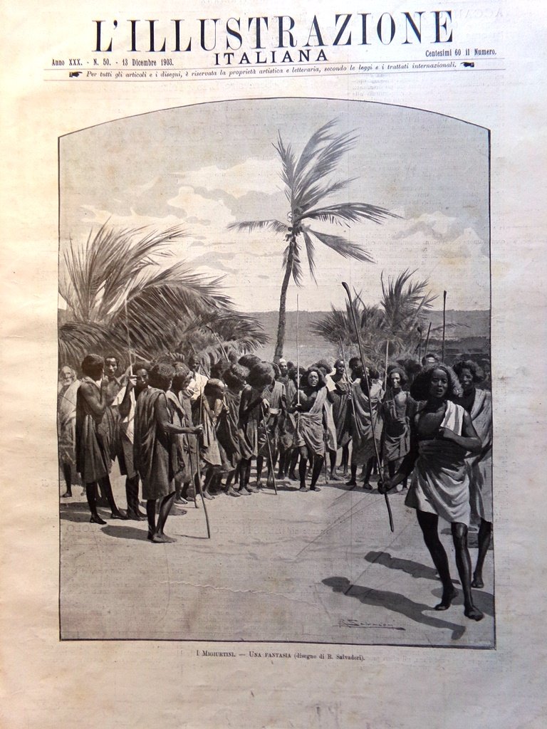 L'Illustrazione Italiana 13 Dicembre 1903 Herbert Spencer Napoli Panama Venezia