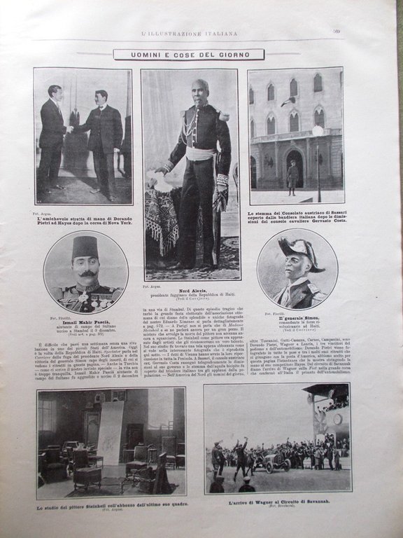 L'illustrazione Italiana 13 Dicembre 1908 Swinburne Steinheil Ristori Argodino | Immagine Gallery 4