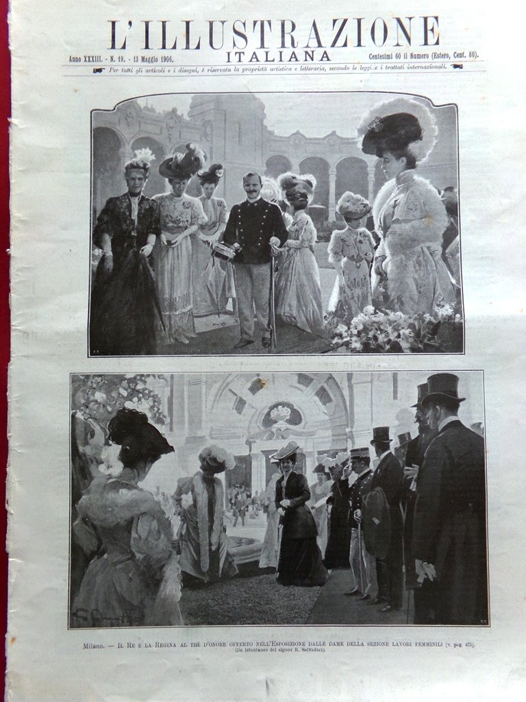 L'Illustrazione Italiana 13 Maggio 1906 Sisma in California San Gennaro …