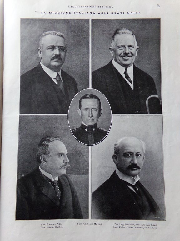 L'Illustrazione Italiana 13 Maggio 1917 WW1 Marconi Tofane D'Arco Munizioni …