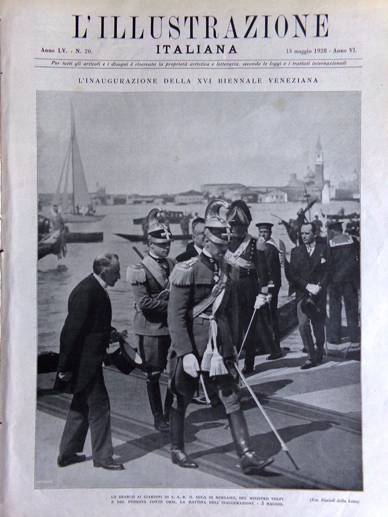 L'Illustrazione Italiana 13 Maggio 1928 Nobile Cavalieri di Malta Rodi …