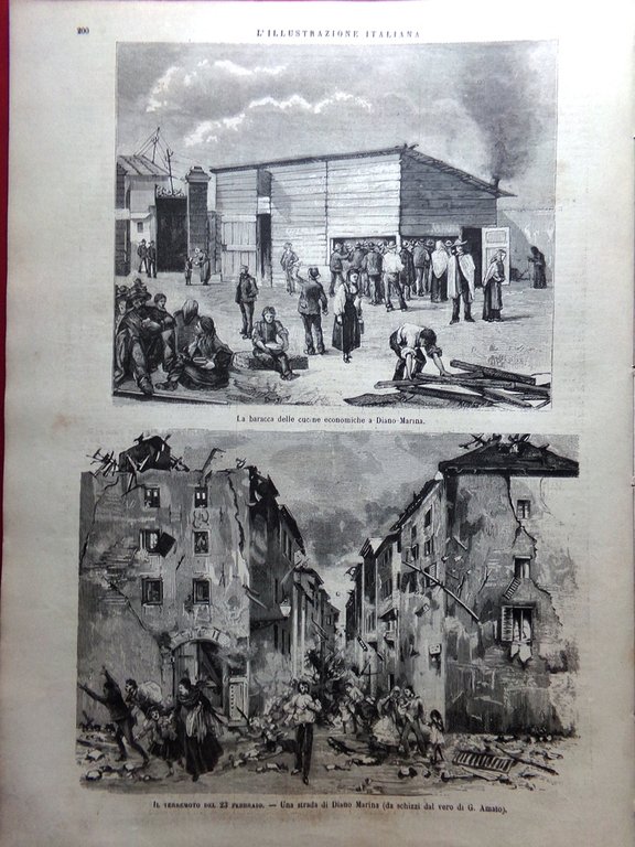 L'illustrazione Italiana 13 Marzo 1887 Terremoto Diano Marina Dogali Carnevale | Immagine Gallery 3