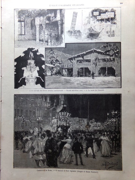 L'illustrazione Italiana 13 Marzo 1887 Terremoto Diano Marina Dogali Carnevale | Immagine Gallery 4