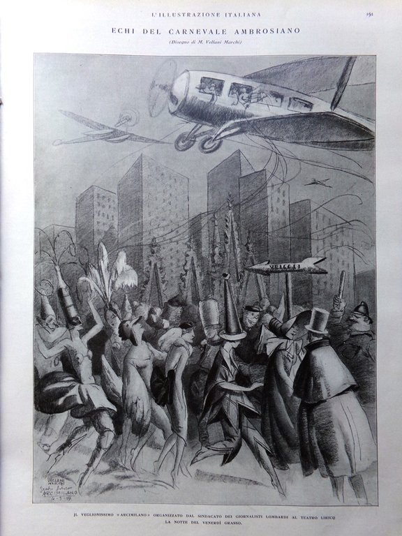 L'Illustrazione Italiana 13 Marzo 1927 De Pinedo Buenos Aires Podestà …