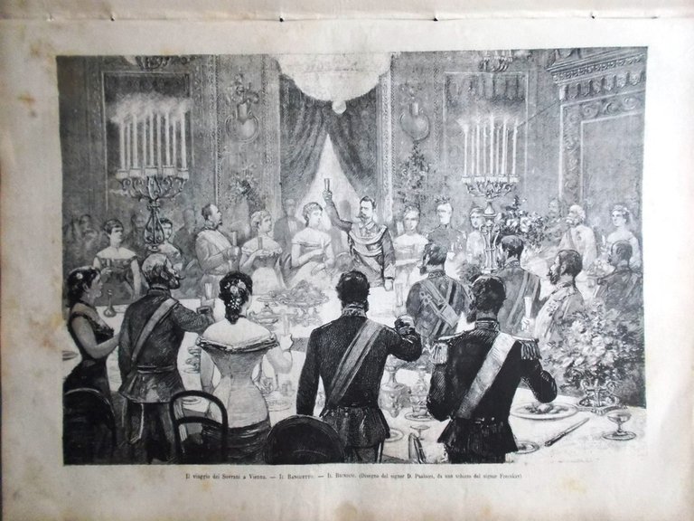 L'Illustrazione Italiana 13 Novembre 1881 Viaggio dei Sovrani a Vienna …