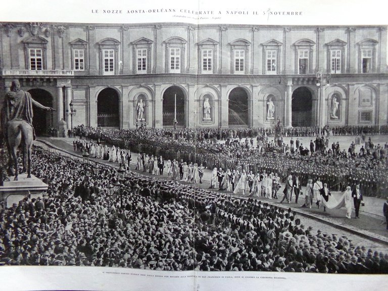 L'Illustrazione Italiana 13 Novembre 1927 Nozze Savoia Orleans Capodimonte Ferla