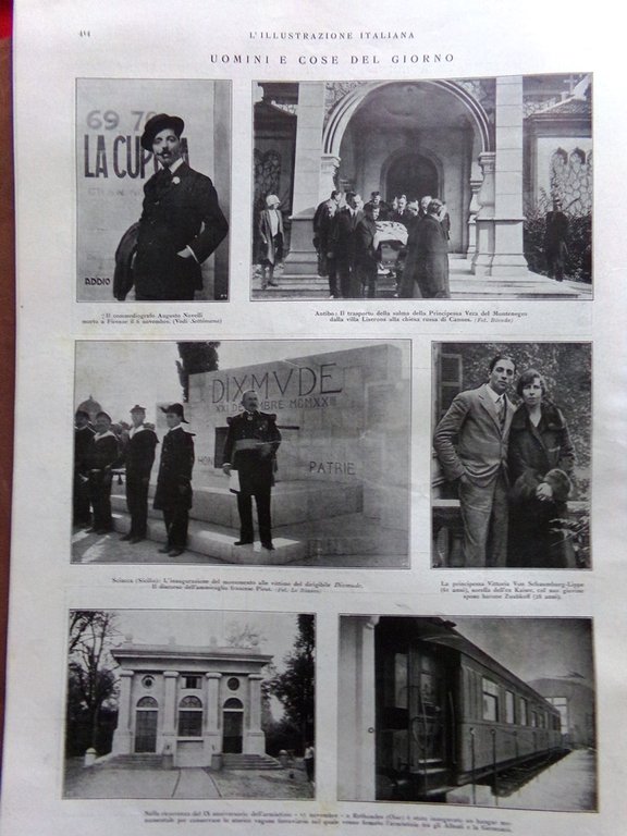 L'Illustrazione Italiana 13 Novembre 1927 Nozze Savoia Orleans Capodimonte Ferla